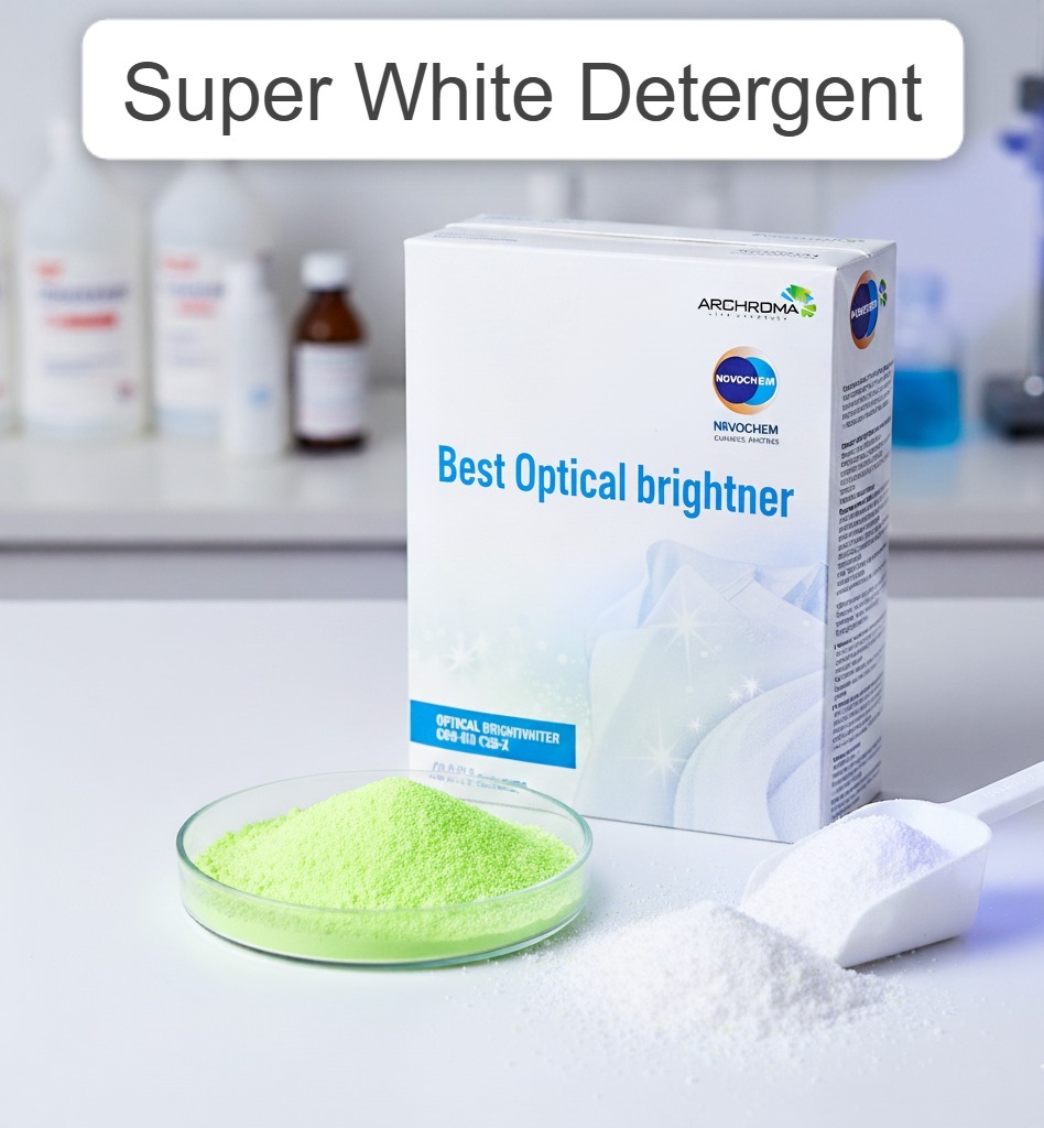 A laboratory setting representing chemical innovation for optical brighteners
